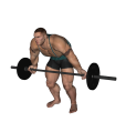 Reverse Row - Barbell Wide Grip